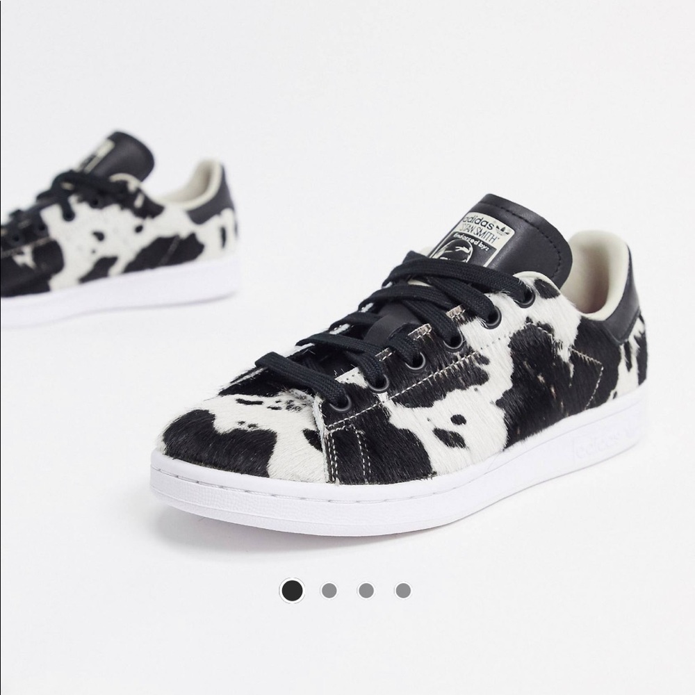 NWT ADIDAS STAN SMITH COW PRINT SNEAKERS